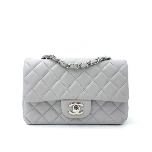 chanel-timeless-mini-bag-light-grey-second-hand