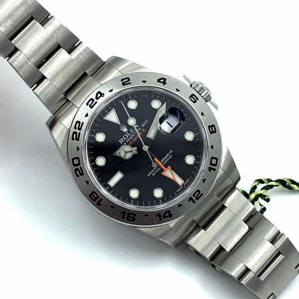 orologio-rolex-explorer II-secondo-polso-acciaio-nero