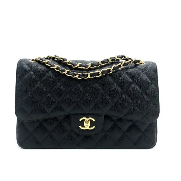 chanel-timeless-black-caviar-bag-second-hand
