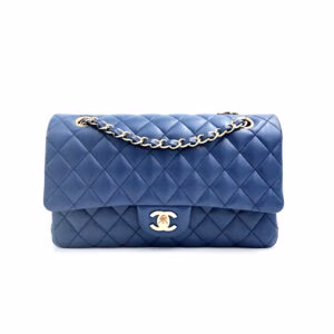 borsa-chanel-originale-timeless-media-blu-usata