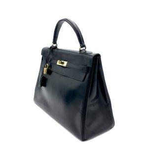 borsa-hermes-kelly-vintage-nera-lato