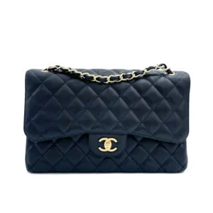chanel-timeless-jumbo-bag-caviar-black-leather-second-hand