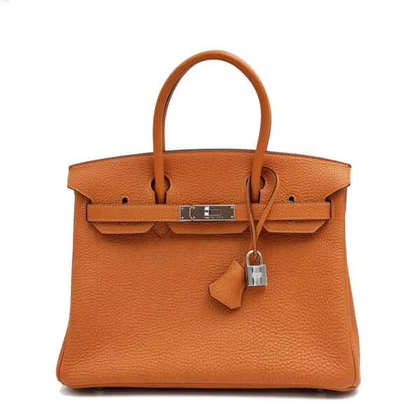 borsa-hermes-birkin-30-arancione-togo