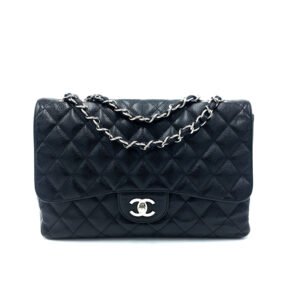 chanel-timeless-jumbo-single-flap-black-caviar-bag-second-hand
